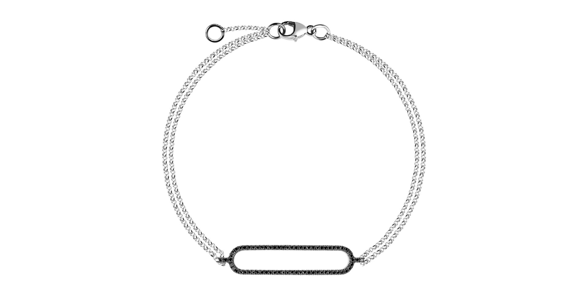 Bracelet with black diamonds Dazzle