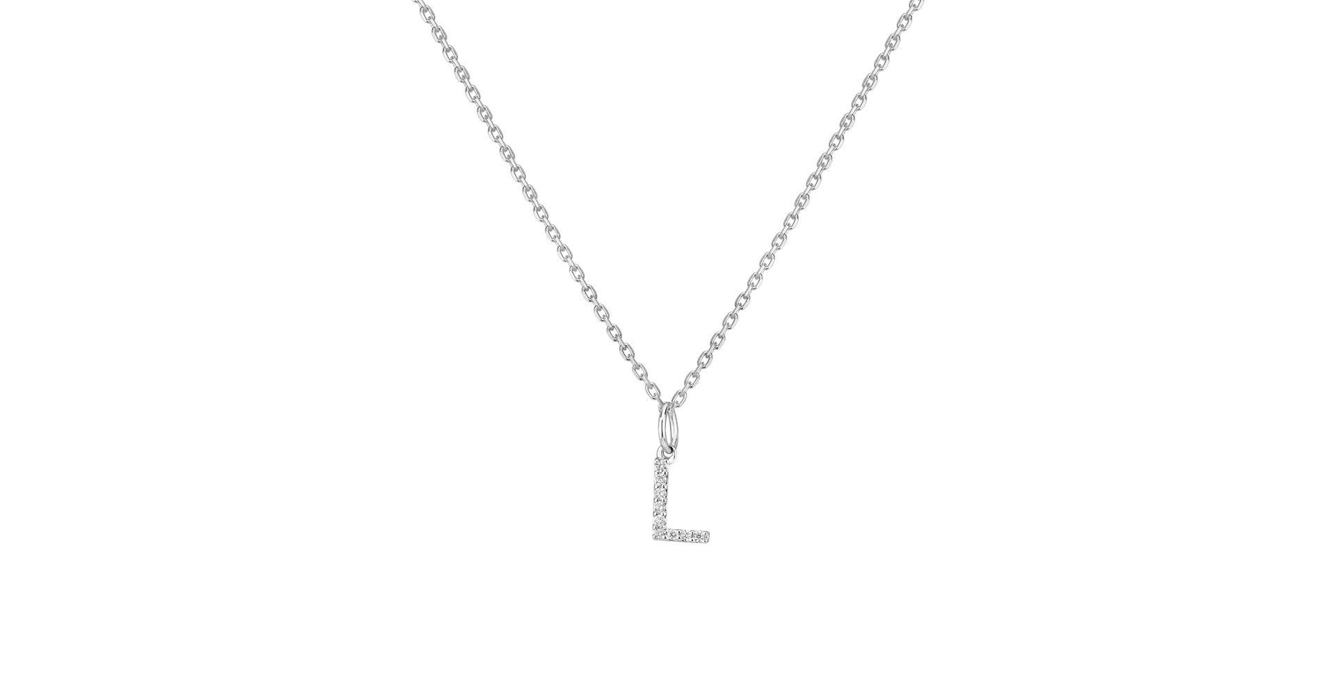 Diamond pendant Line Glitter  L
