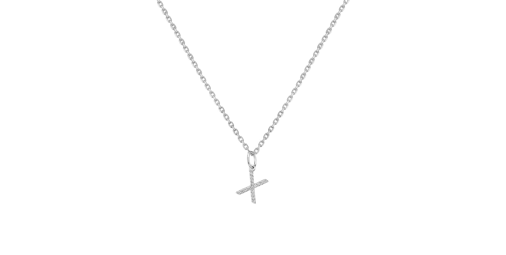 Diamond pendant Line Glitter  X