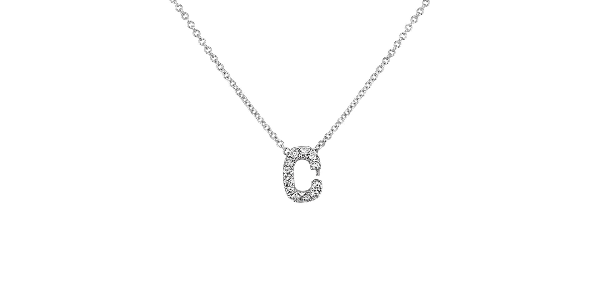 Diamond necklace Diamond Letter