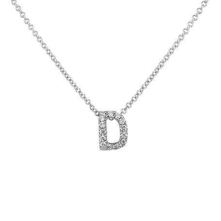 Diamond necklace Diamond Letter