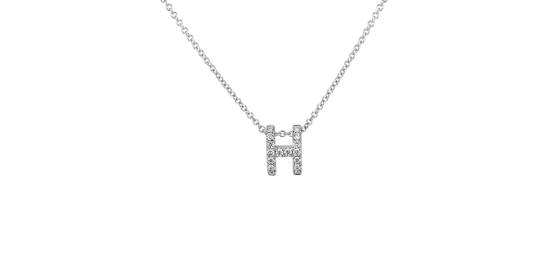 Diamond necklace Diamond Letter
