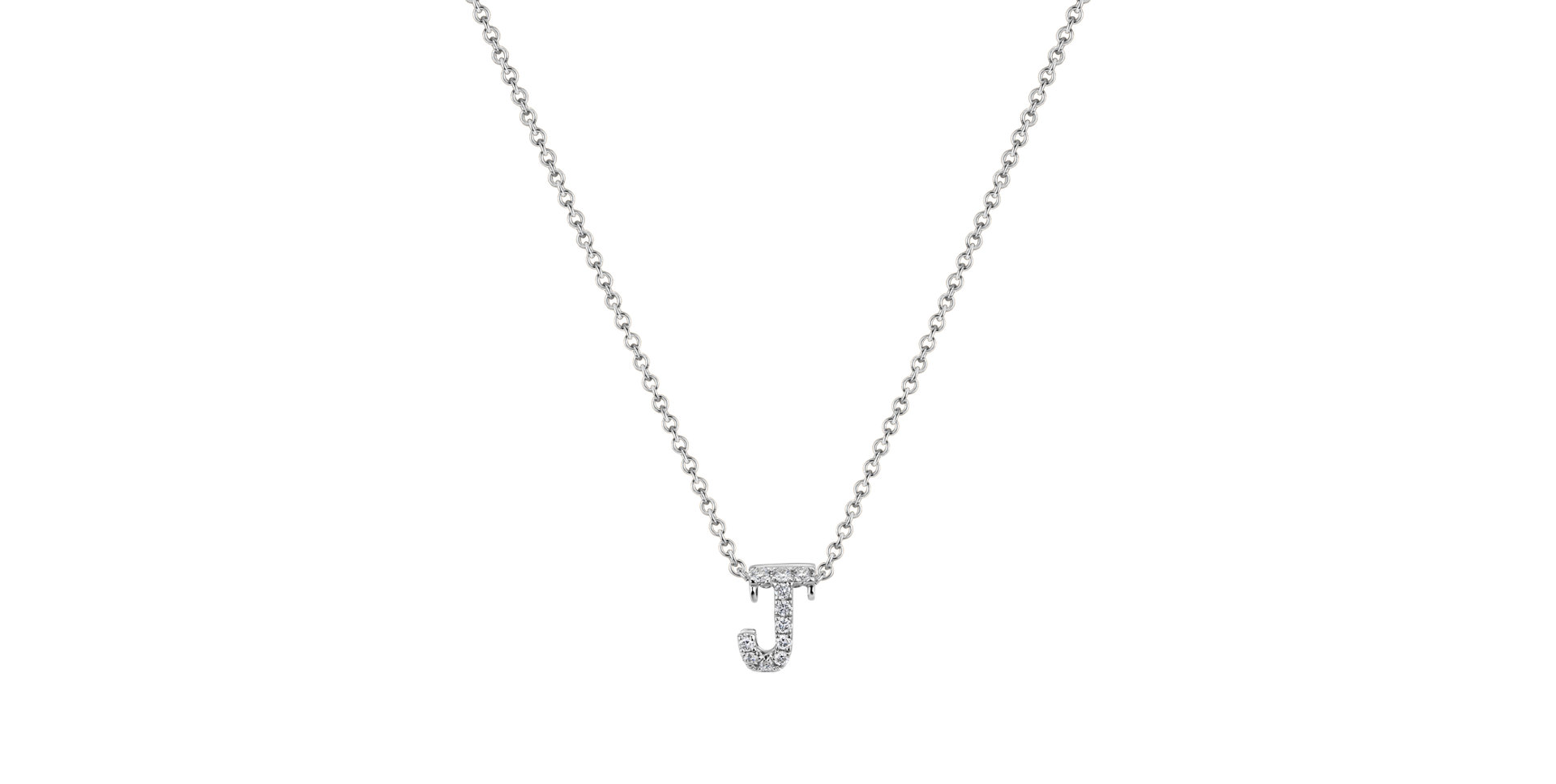 Diamond necklace Diamond Letter