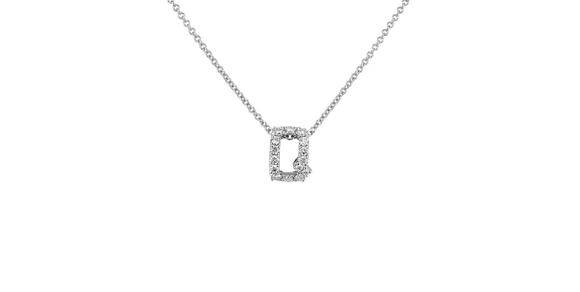 Diamond necklace Diamond Letter