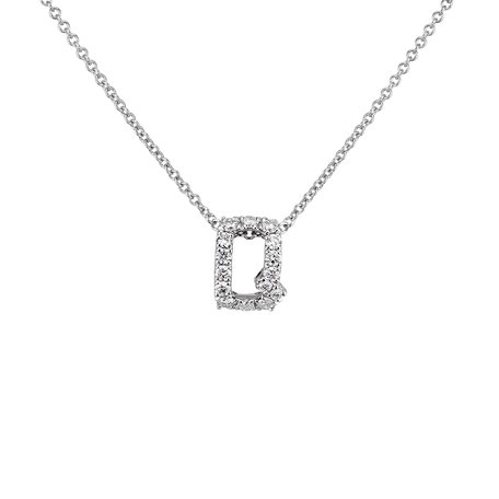 Diamond necklace Diamond Letter