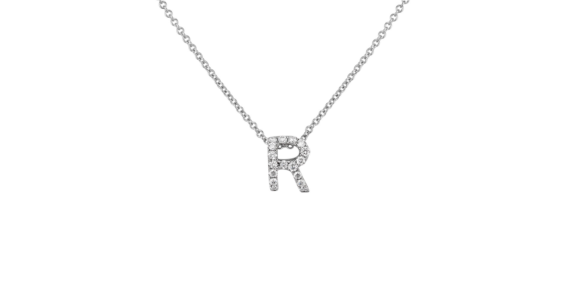 Diamond necklace Diamond Letter