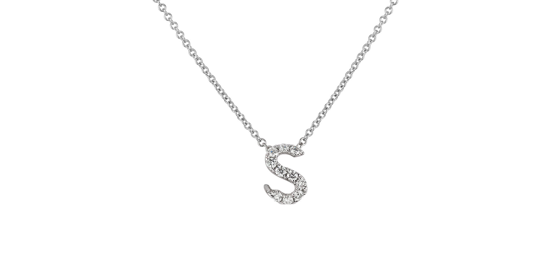 Diamond necklace Diamond Letter