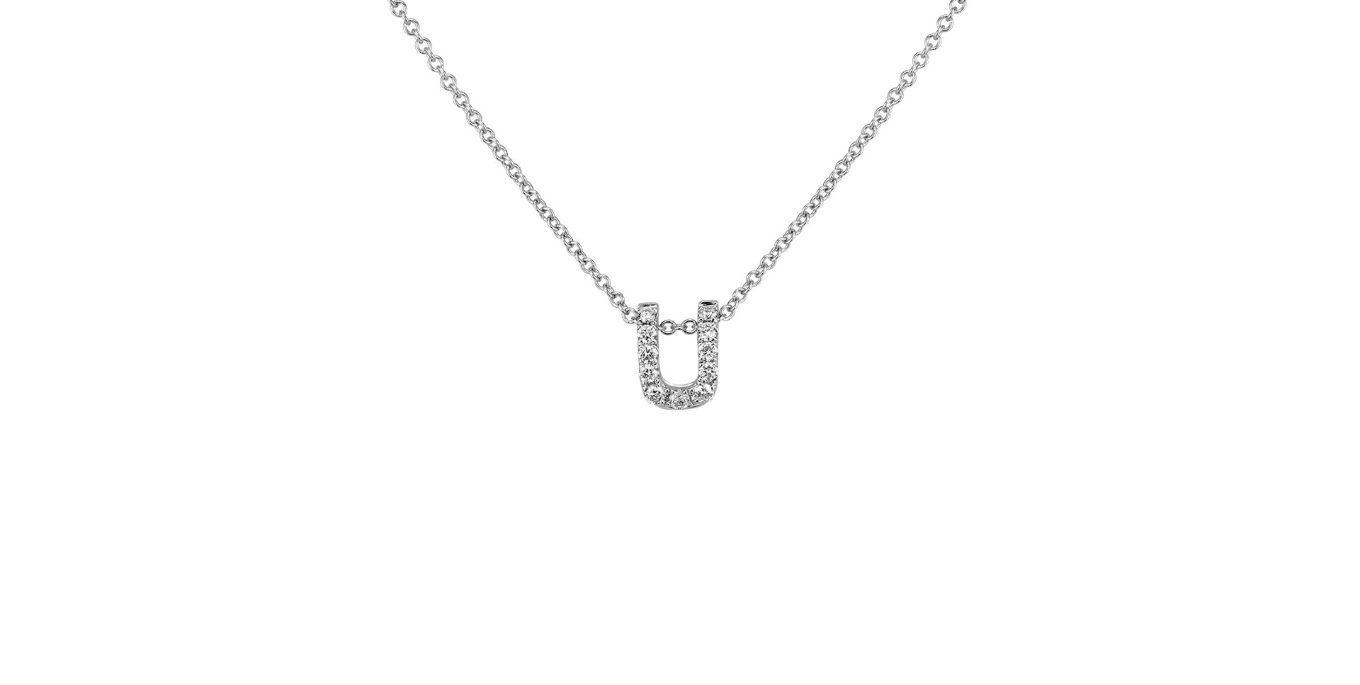 Diamond necklace Diamond Letter