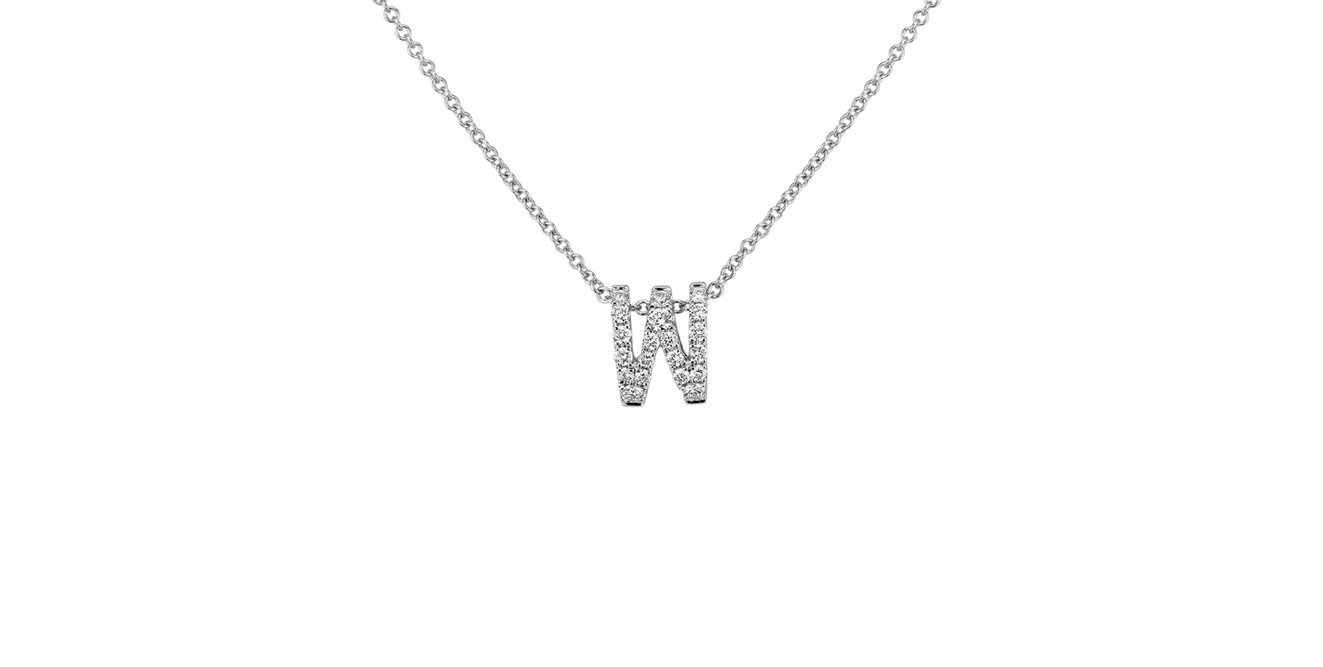 Diamond necklace Diamond Letter