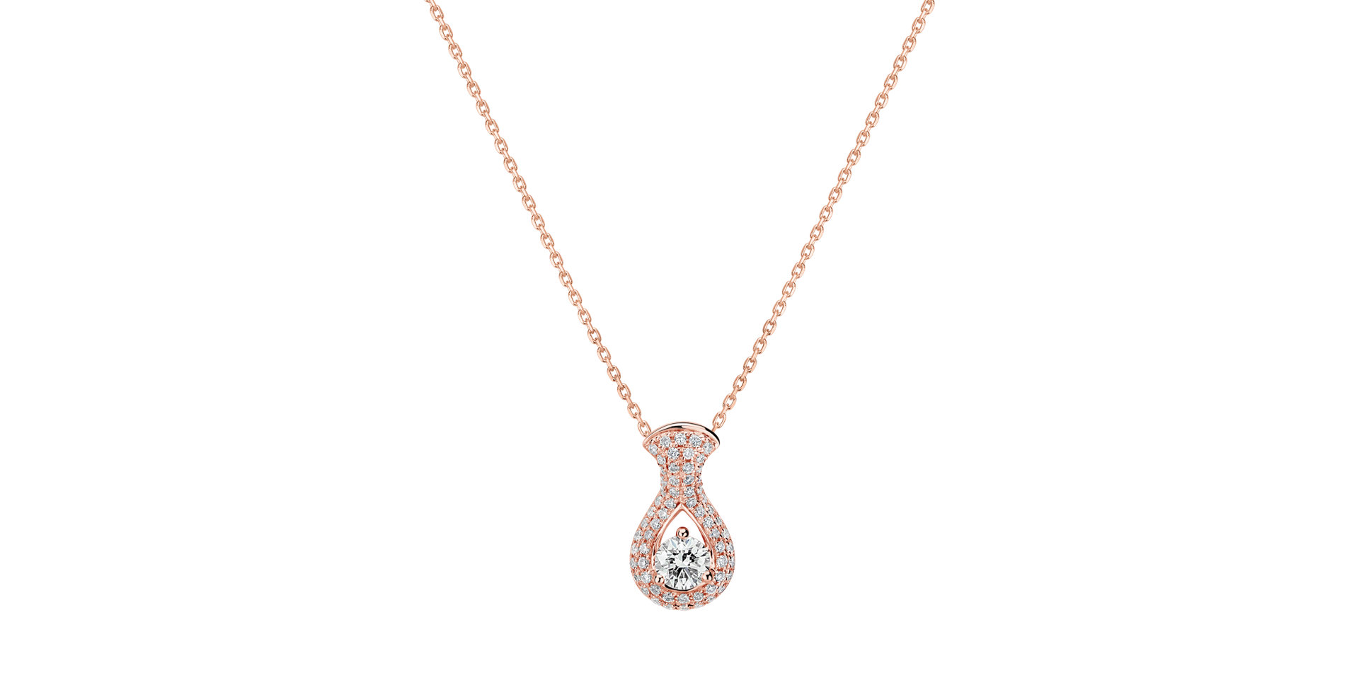 Diamond pendant Glittering Drop