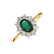 Diamond ring with Emerald Princess Joy4