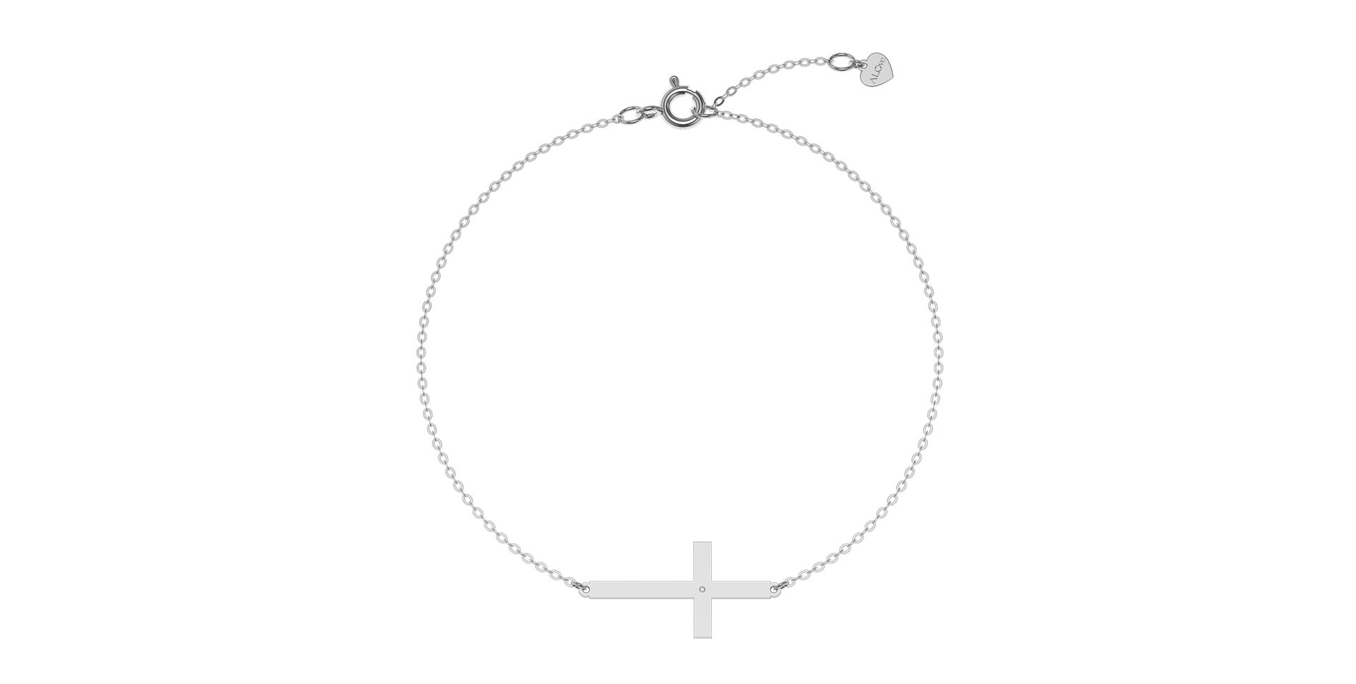 Diamond bracelet Cross