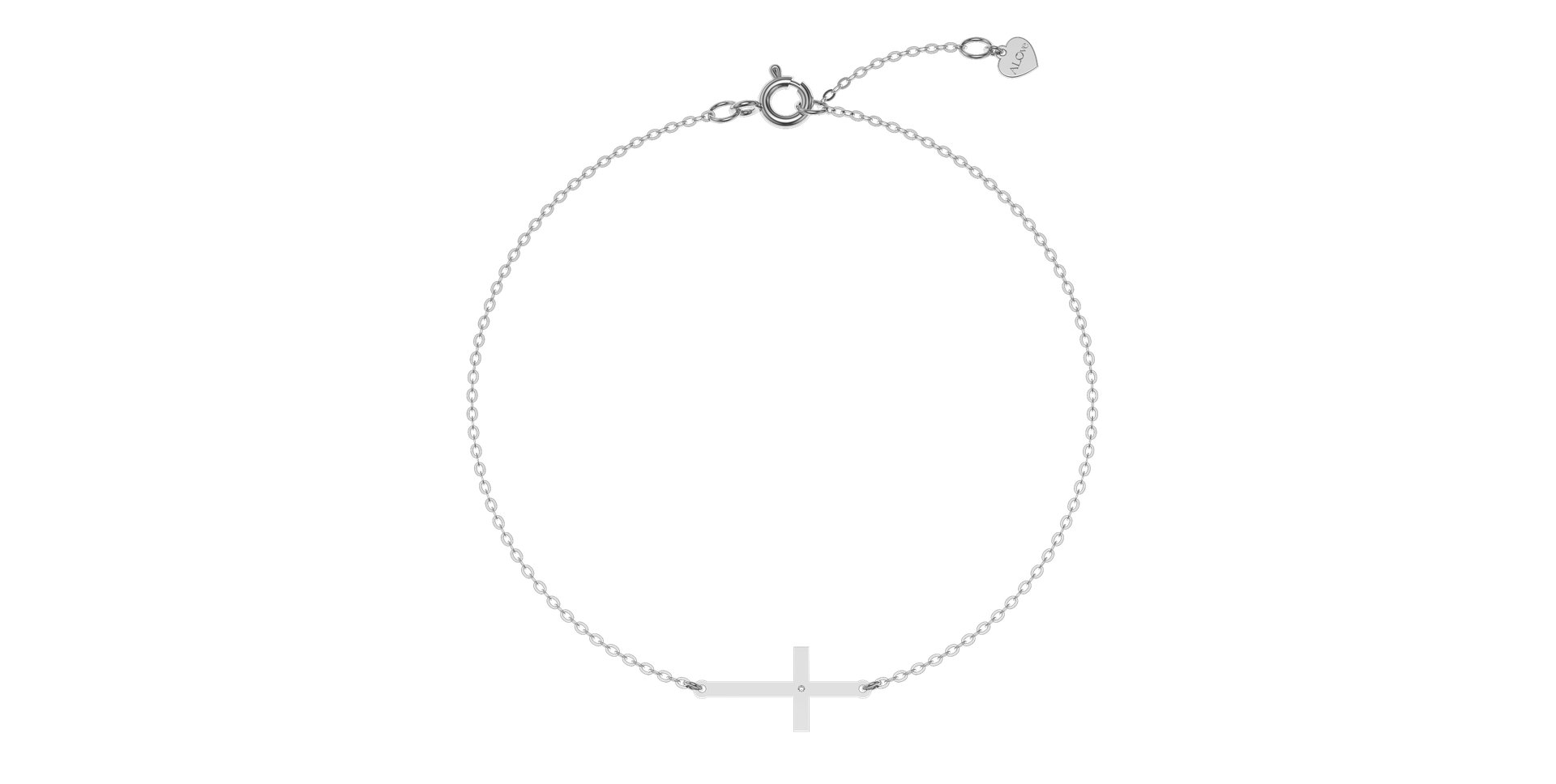 Diamond bracelet Little Cross