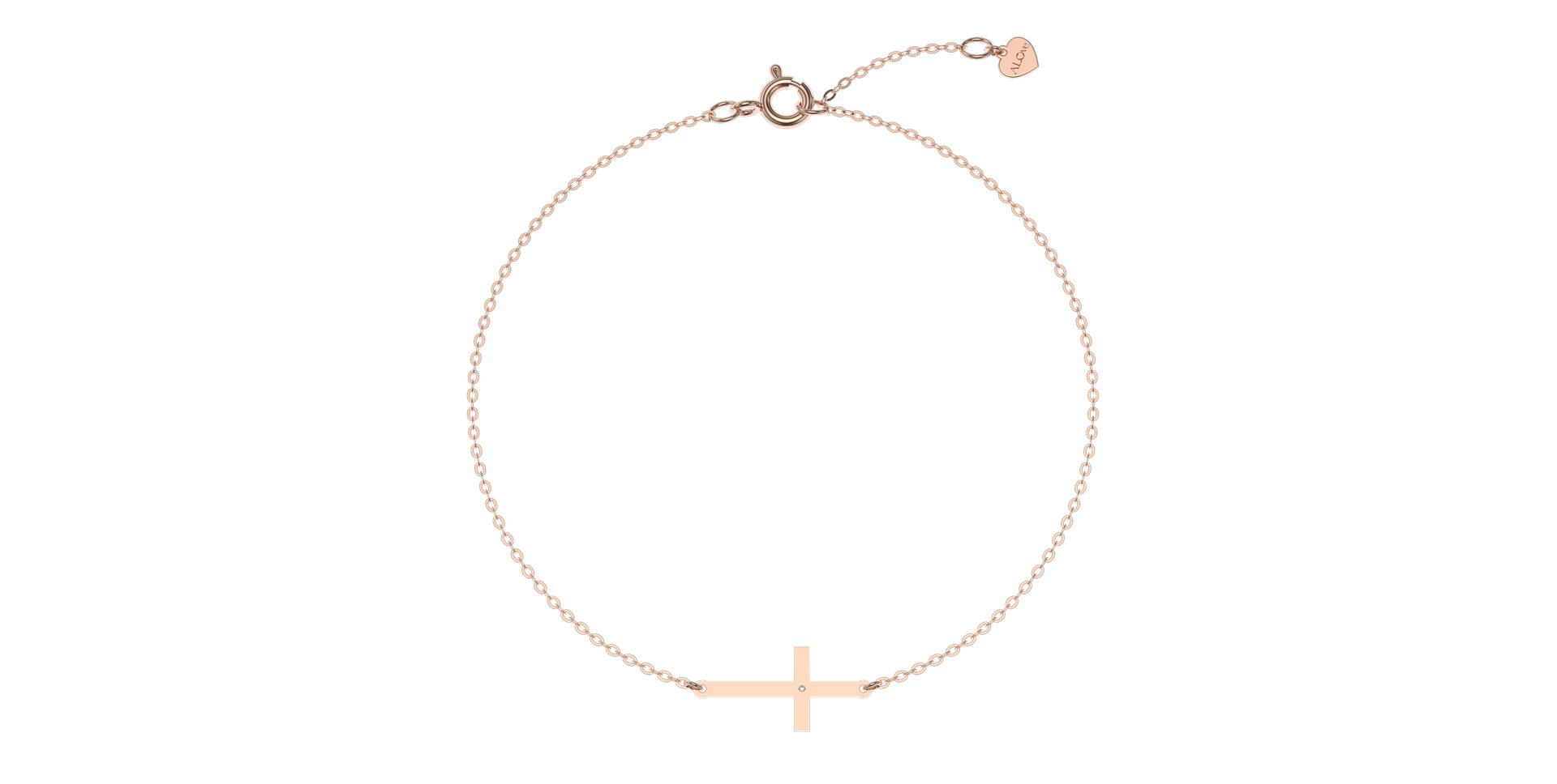Diamond bracelet Little Cross
