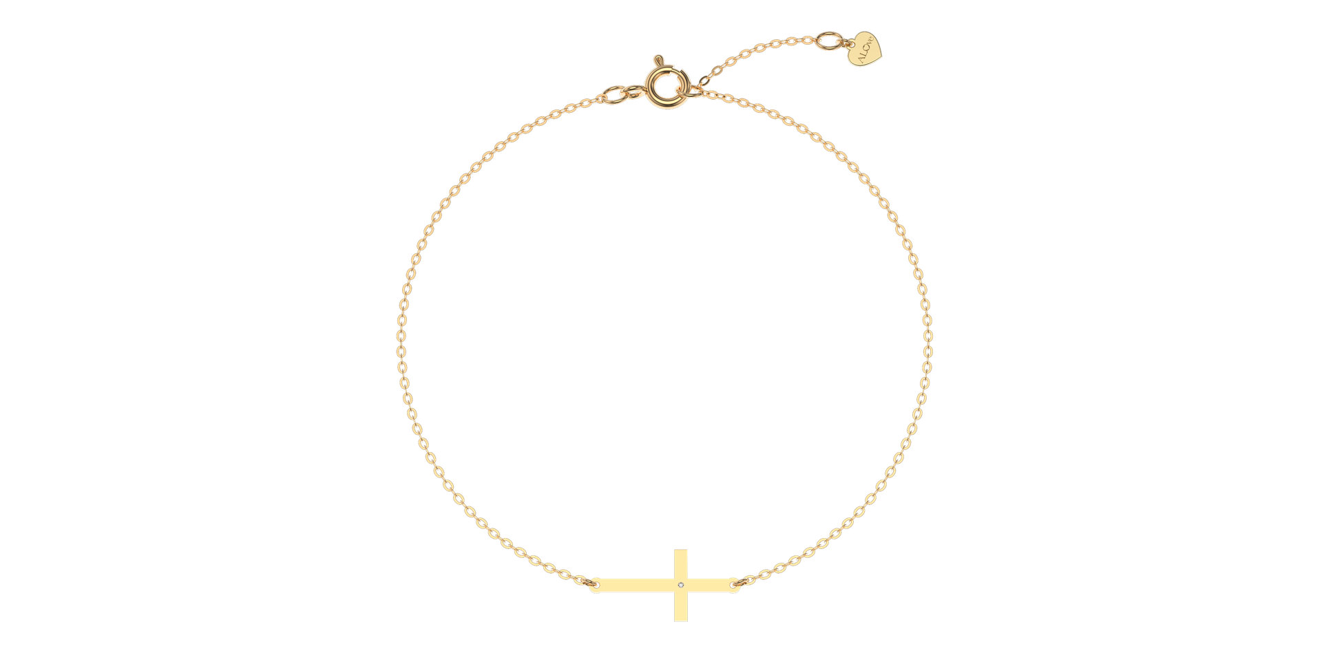 Diamond bracelet Little Cross