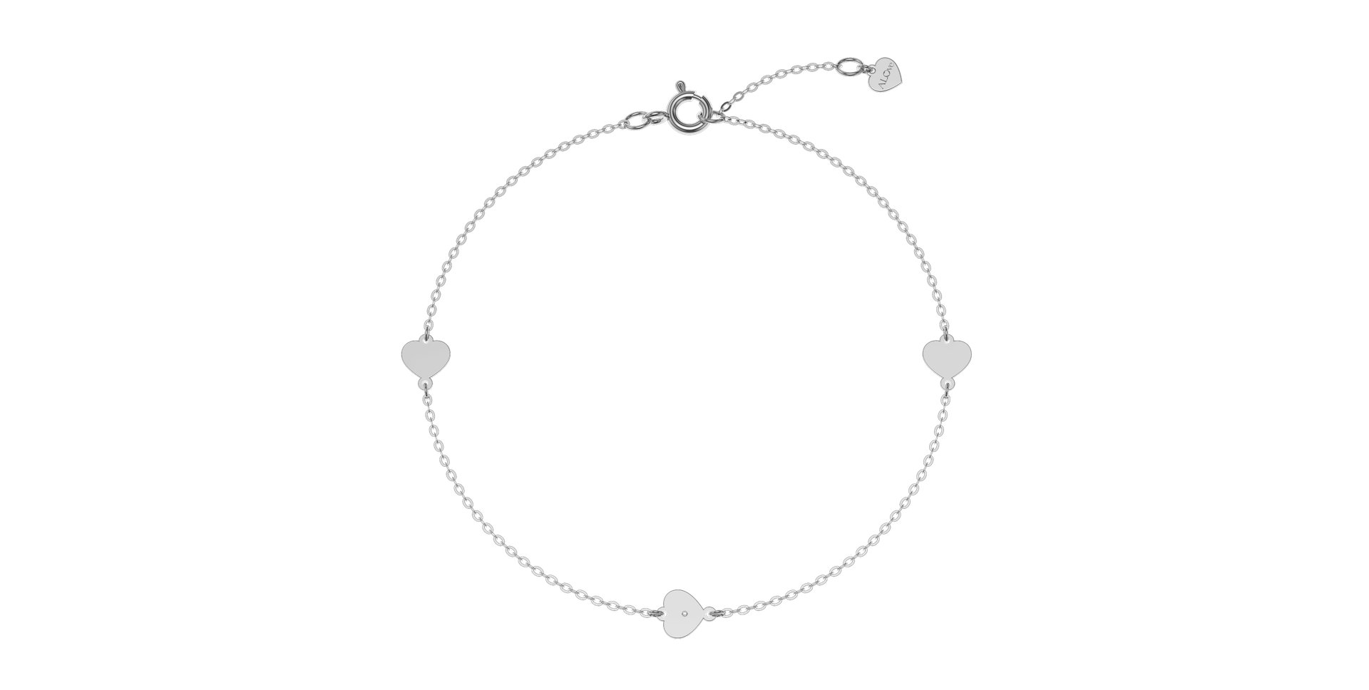 Diamond bracelet Little Heart