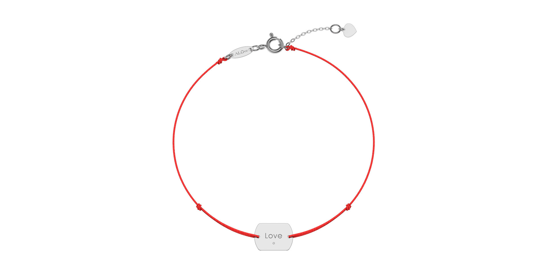 Diamond bracelet Love Stamp