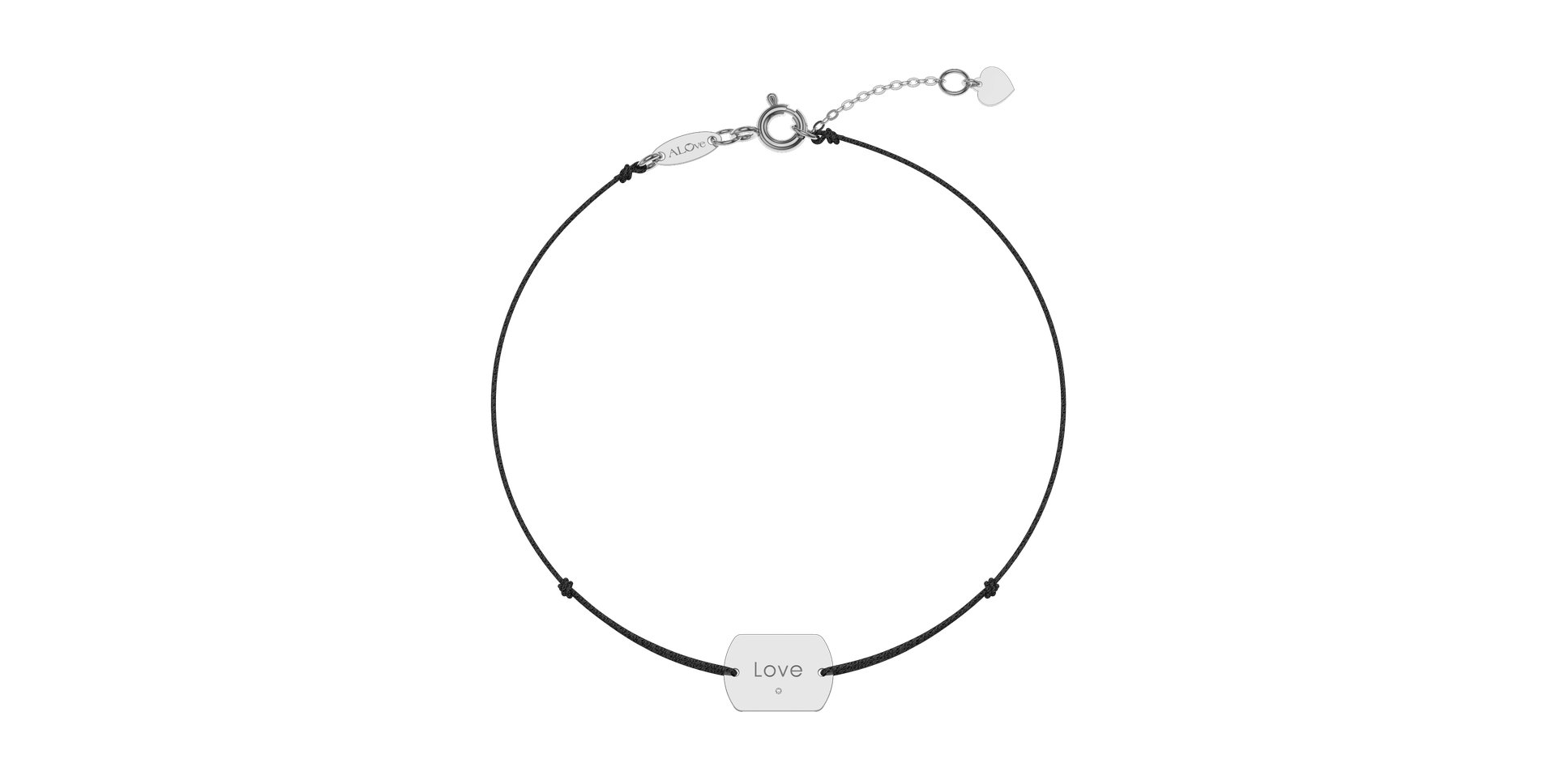 Diamond bracelet Love Stamp