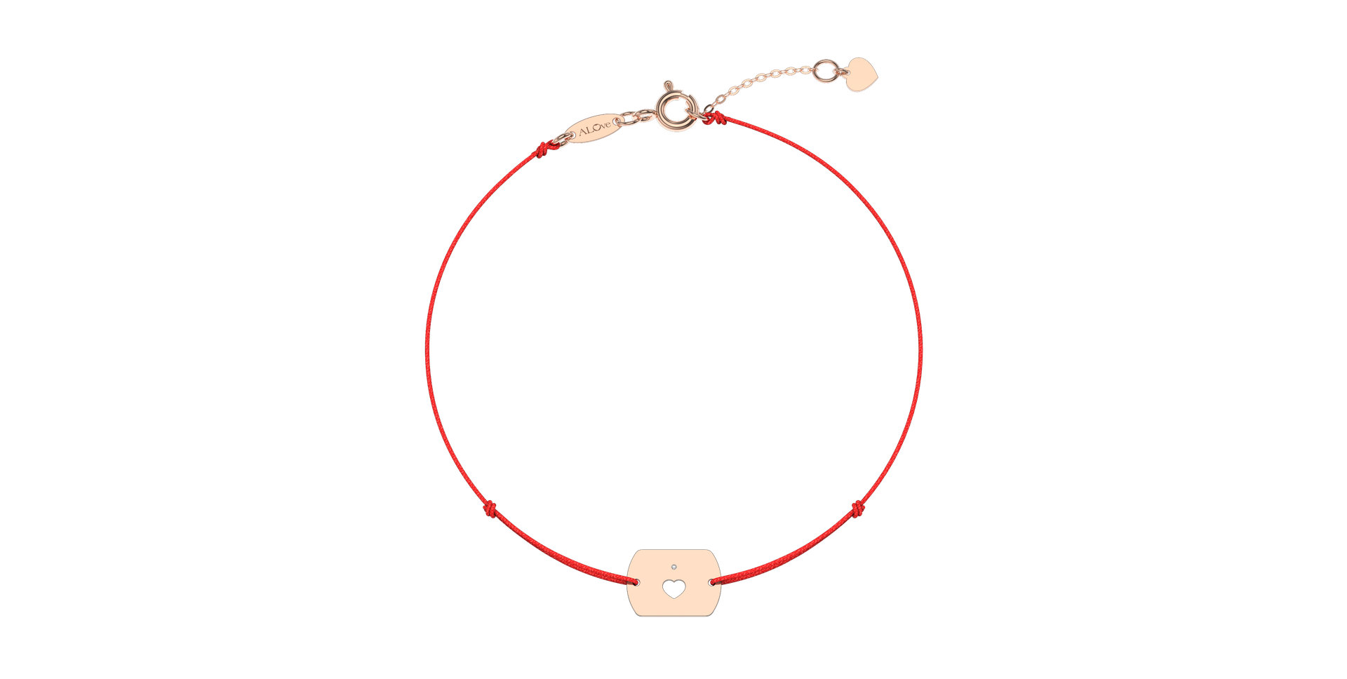 Diamond bracelet Heart Stamp