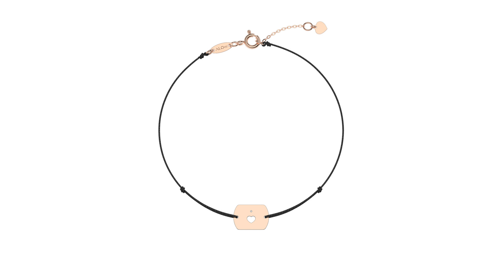 Diamond bracelet Heart Stamp