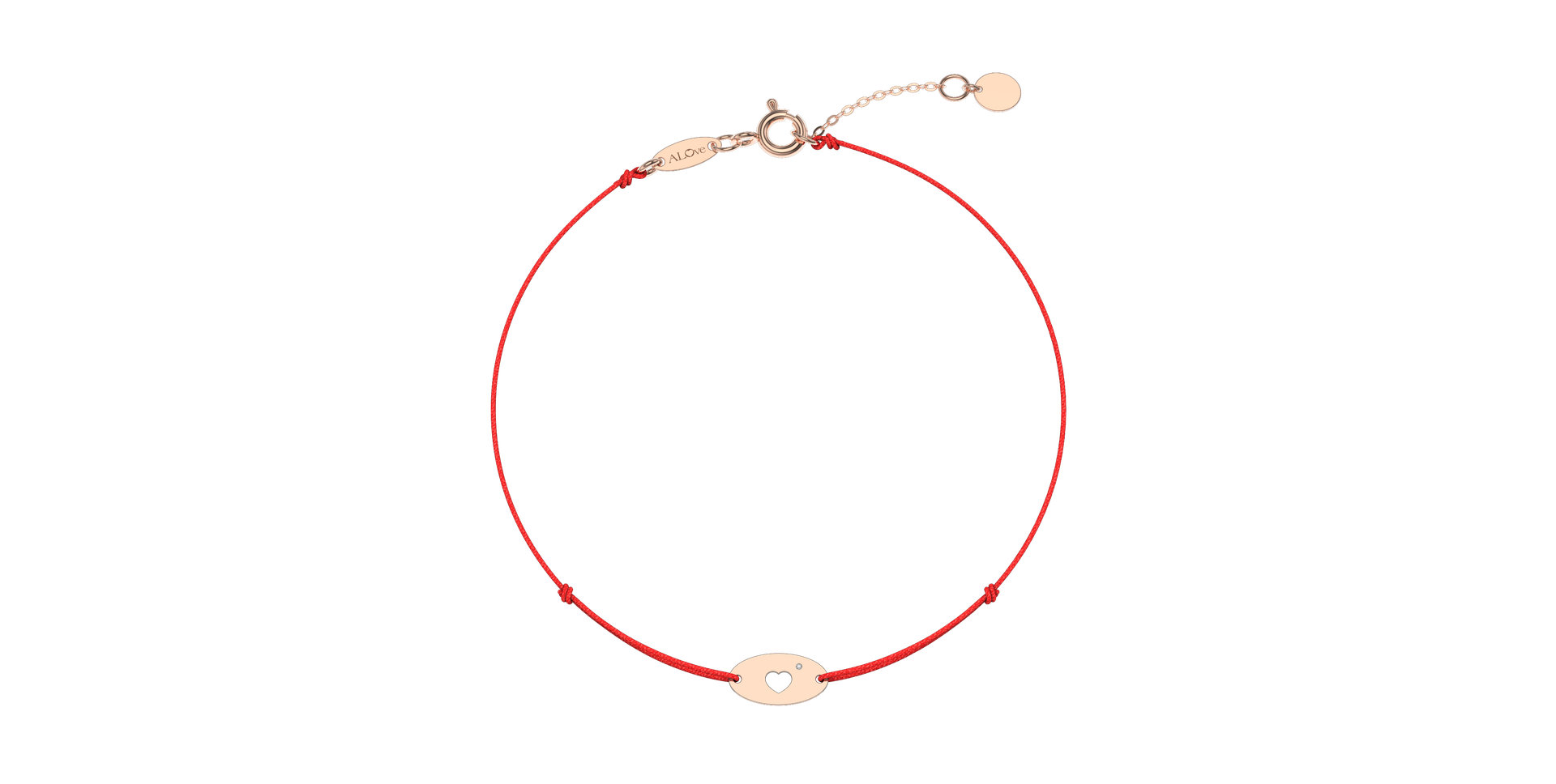 Diamond bracelet Gold Heart