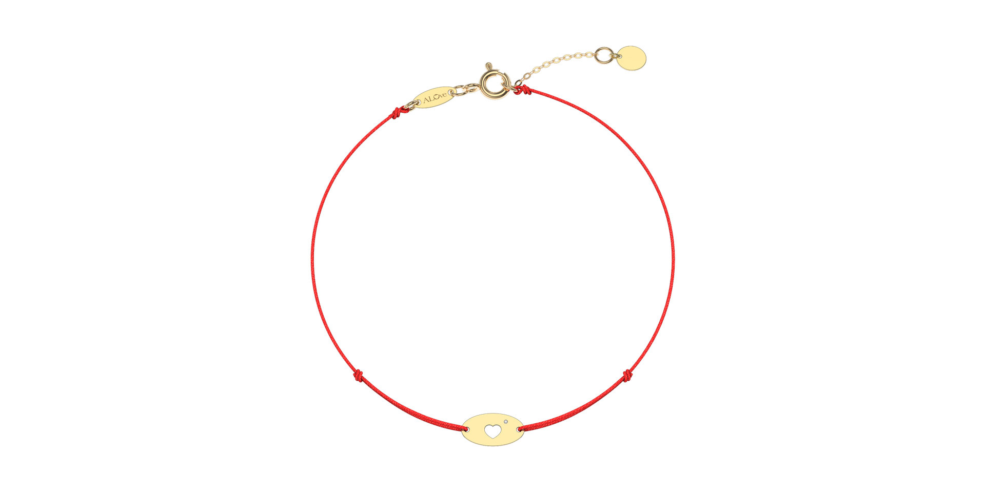 Diamond bracelet Gold Heart