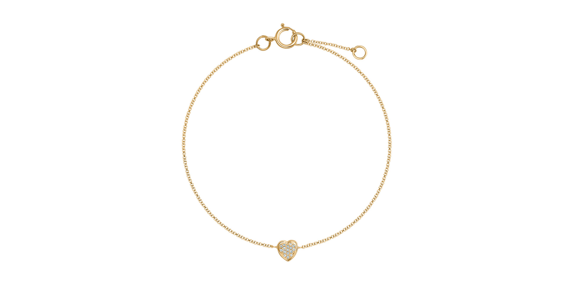 Diamond bracelet Shiny Heart