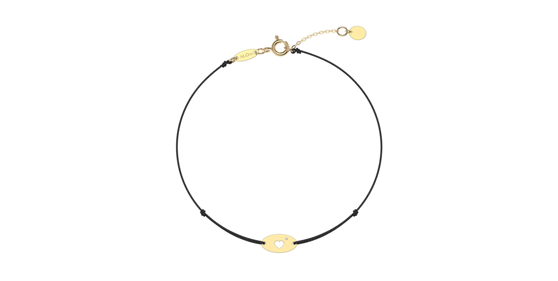 Diamond bracelet Gold Heart