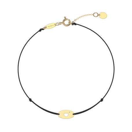 Diamond bracelet Gold Heart