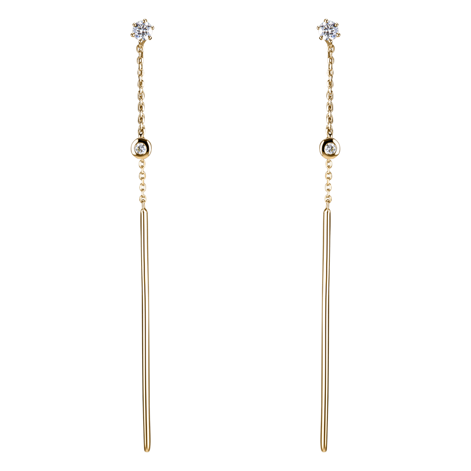 Diamond earrings Simplicity