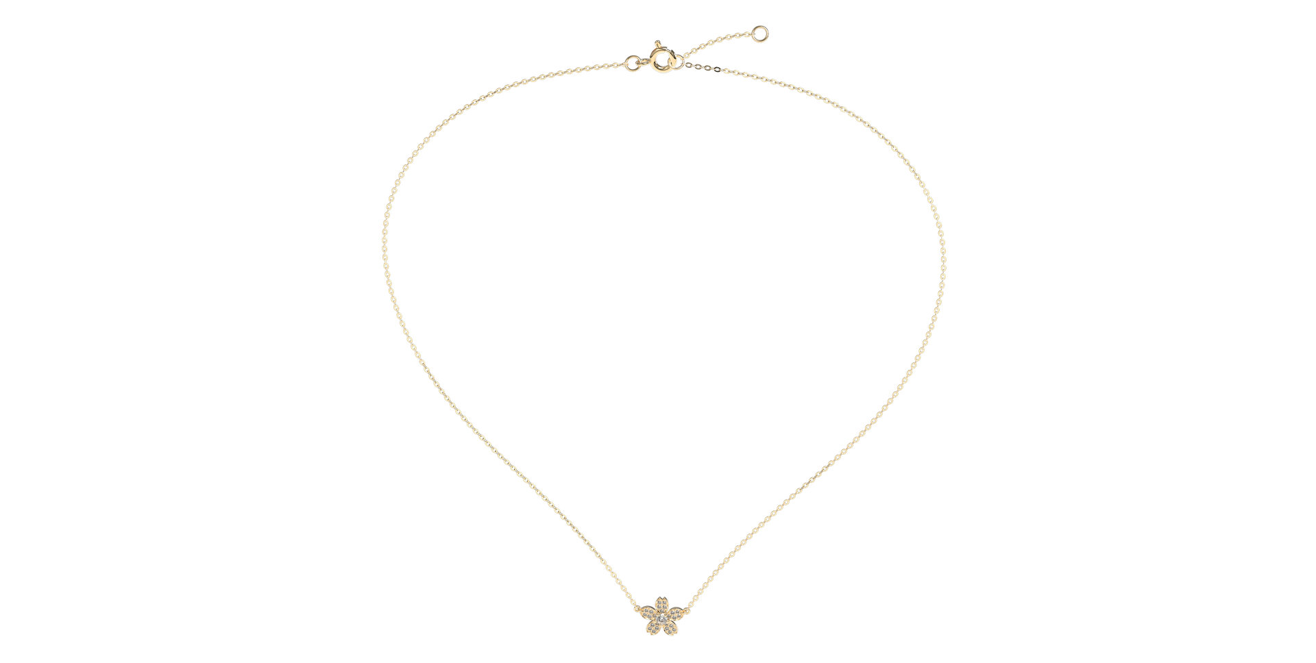 Diamond necklace Flower