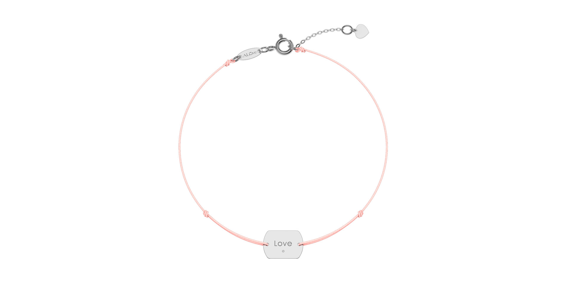 Diamond bracelet Love Stamp