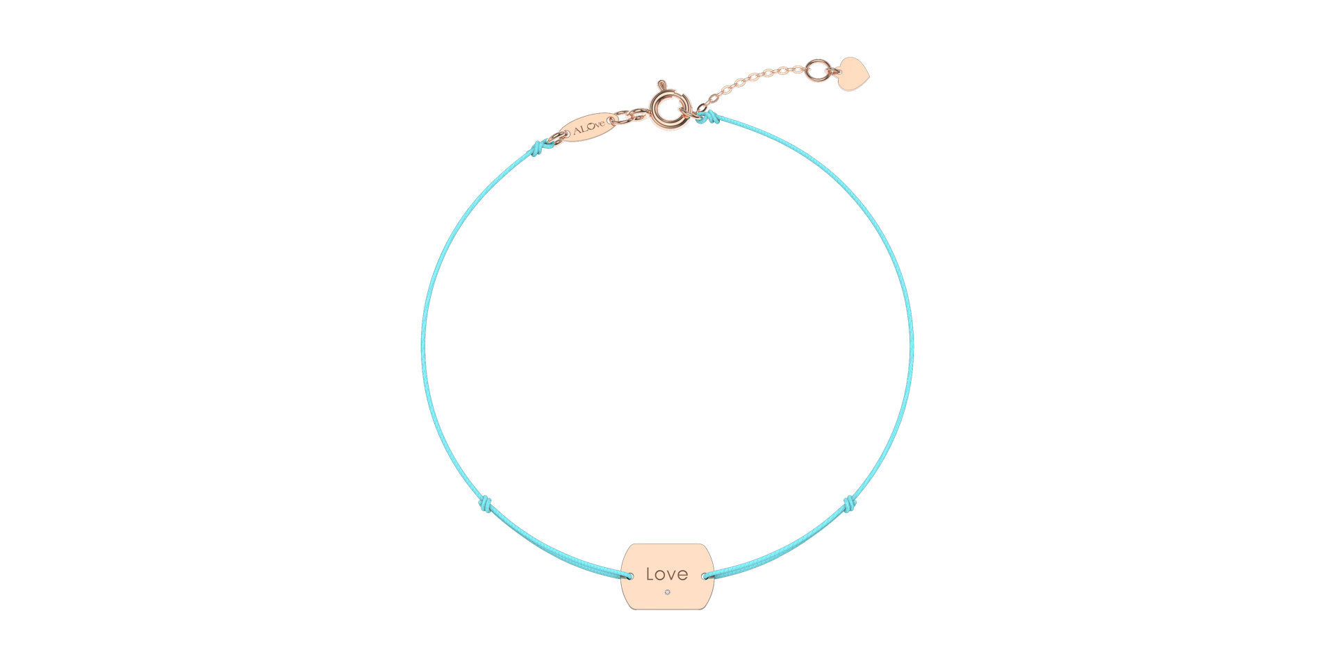 Diamond bracelet Love Stamp