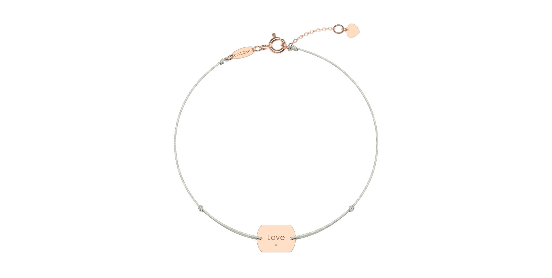 Diamond bracelet Love Stamp