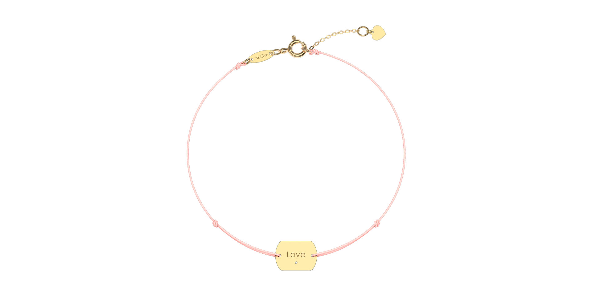 Diamond bracelet Love Stamp