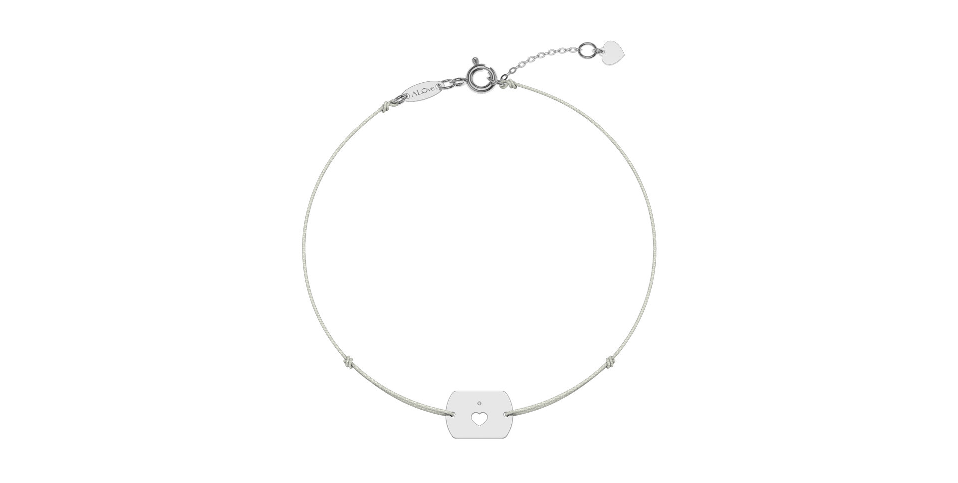 Diamond bracelet Heart Stamp