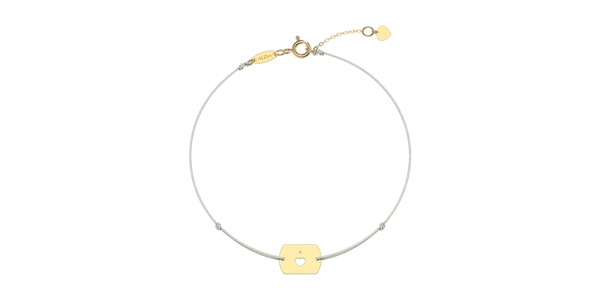 Diamond bracelet Heart Stamp