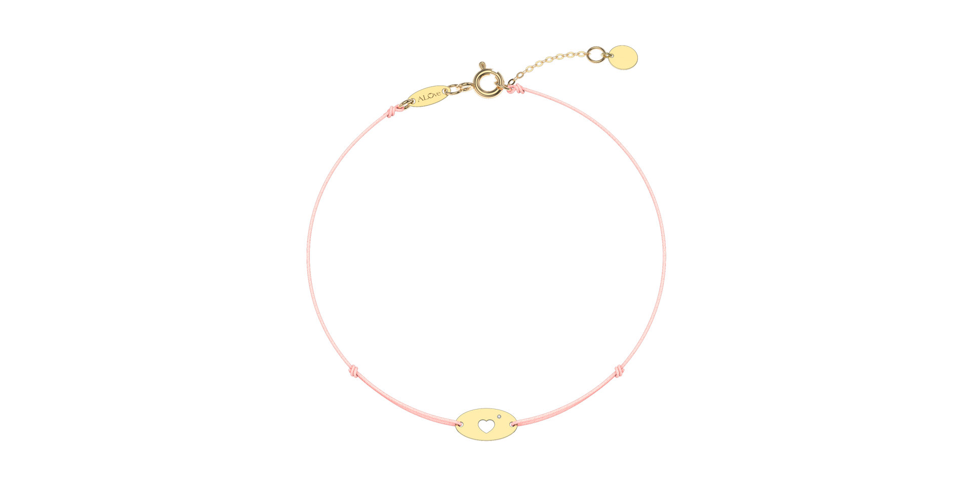 Diamond bracelet Gold Heart