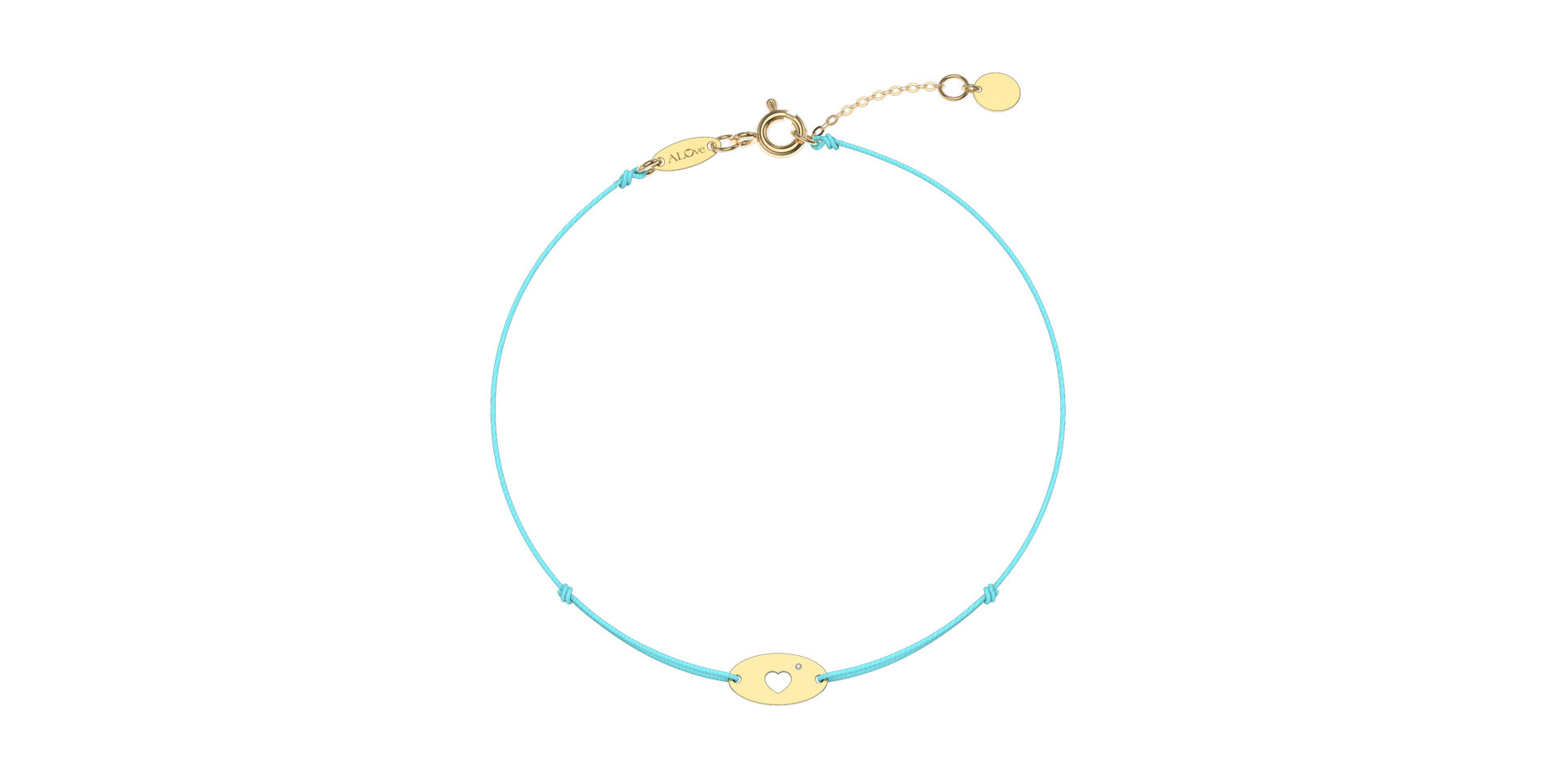 Diamond bracelet Gold Heart