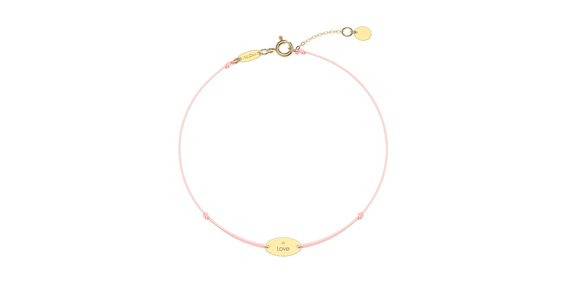Diamond bracelet Gold Stamp