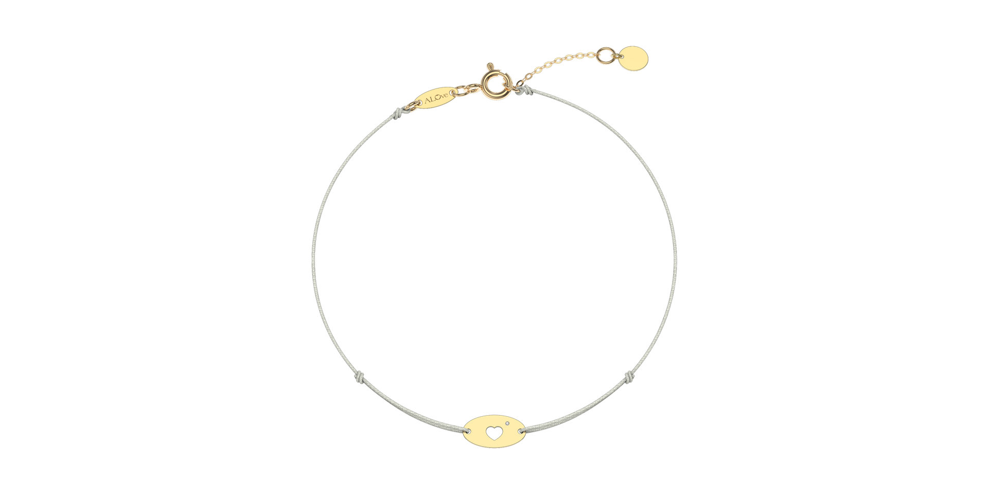 Diamond bracelet Gold Heart