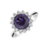 Diamond rings with Amethyst Sun Impression3
