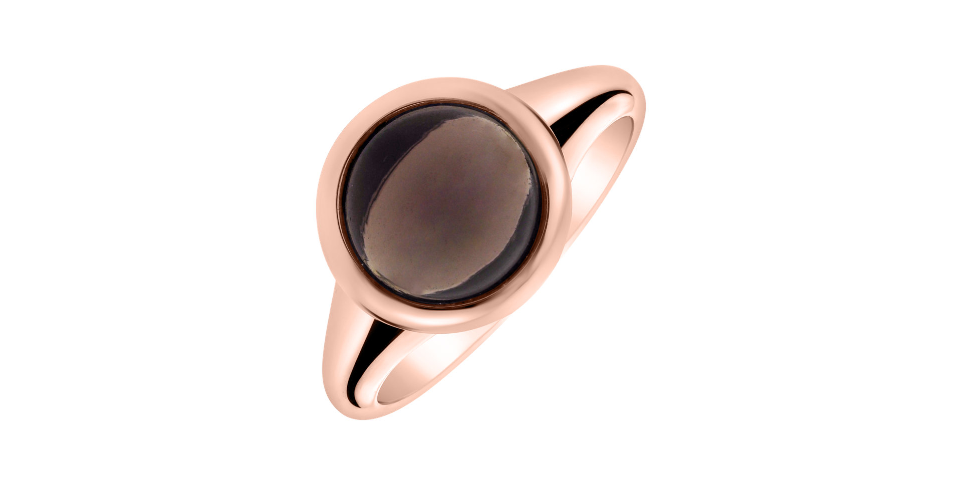 Ring with Smoky Quartz Bonbon