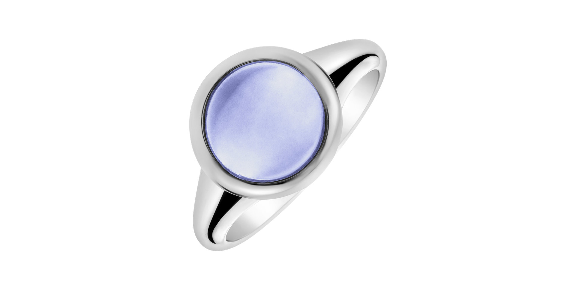 Ring with Blue Chalcedony Bonbon