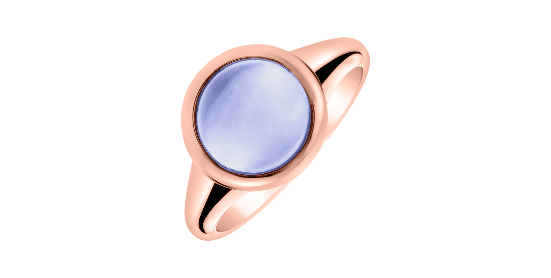 Ring with Blue Chalcedony Bonbon