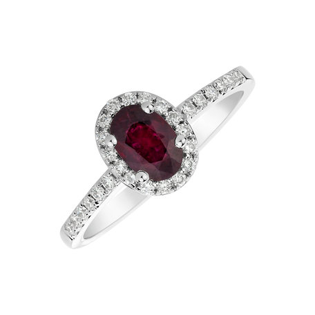 Diamond ring with Ruby Princess Desperation