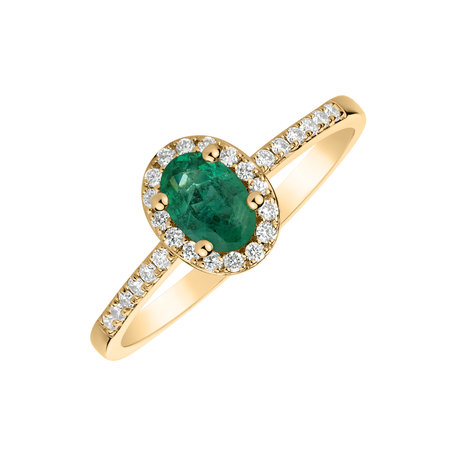 Diamond ring with Emerald Princess Desperation