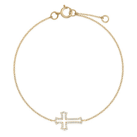 Diamond bracelet Cross