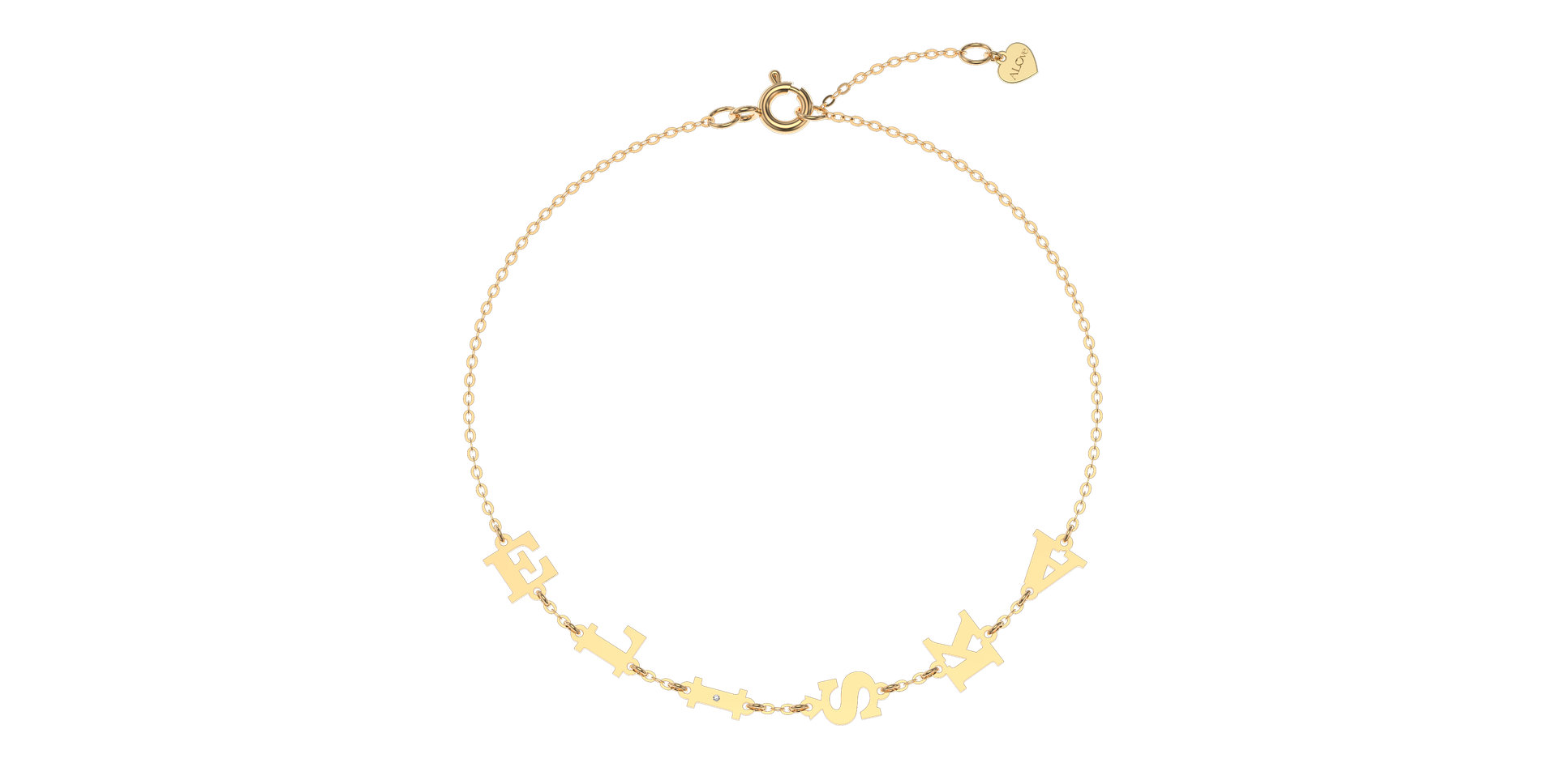 Diamond bracelet Big Letters
