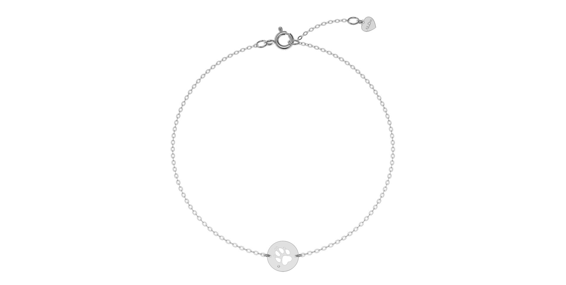 Diamond bracelet Dog Paw